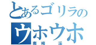 とあるゴリラのウホウホ（南崎　渓）