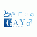 とある┌（┌＾ｏ＾）┐のＧＡＹ♂（┌（┌＾ｏ＾）┐）