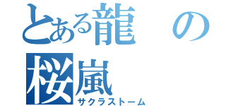 とある龍の桜嵐（サクラストーム）