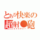 とある快楽の超射●砲（エクスタシー）