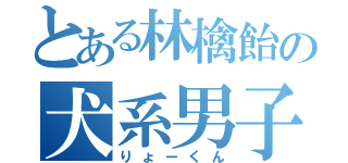 とある林檎飴の犬系男子（りょーくん）