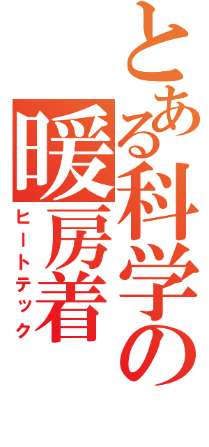 とある科学の暖房着（ヒートテック）