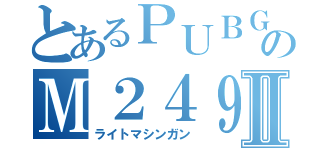 とあるＰＵＢＧのＭ２４９Ⅱ（ライトマシンガン）