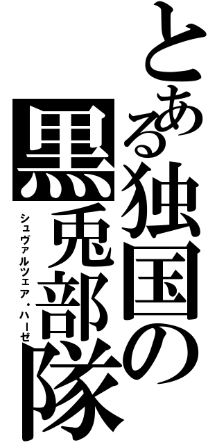 とある独国の黒兎部隊（シュヴァルツェア・ハーゼ）