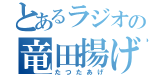 とあるラジオの竜田揚げ（たつたあげ）