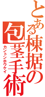 とある棟据の包茎手術（カントンホウケイ）