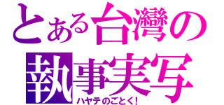 とある台灣の執事実写（ハヤテのごとく！）