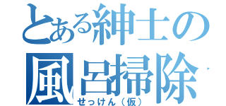 とある紳士の風呂掃除（せっけん（仮））