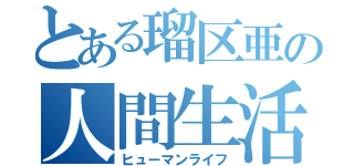 とある瑠区亜の人間生活（ヒューマンライフ）