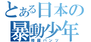 とある日本の暴動少年（修羅パンツ）