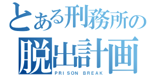 とある刑務所の脱出計画（ＰＲＩＳＯＮ ＢＲＥＡＫ）