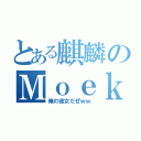 とある麒麟のＭｏｅｋａ（俺の彼女だぜｗｗ）