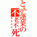 とある蓬莱の不老不死（藤原妹紅）