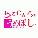 とあるＣＡＳ界のうめぼし（おにぎり）