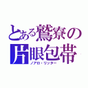 とある鷲寮の片眼包帯男子（ノアロ・リッター）