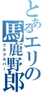 とあるエリの馬鹿野郎（クルクルパー）