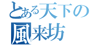 とある天下の風来坊（）