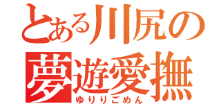 とある川尻の夢遊愛撫（ゆりりごめん）