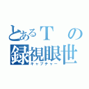 とあるＴの録視眼世（キャプチャー）