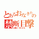 とあるおなきたの禁断目撃（お●にー見つかる）