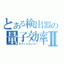 とある検出器の量子効率Ⅱ（エフィシエンシー）