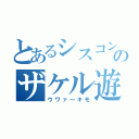 とあるシスコンのザケル遊び（ウワァ～キモ）