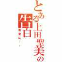 とある上田聖美の告白（直登に・・）