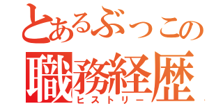 とあるぶっこの職務経歴（ヒストリー）