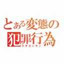 とある変態の犯罪行為（ラチカンキン）