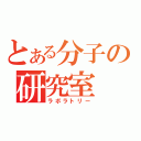 とある分子の研究室（ラボラトリー）