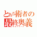 とある術者の最終奥義（ラストワード）