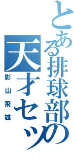 とある排球部の天才セッター（影山飛雄）