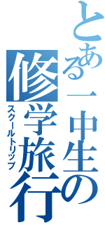 とある一中生の修学旅行（スクールトリップ）