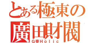 とある極東の廣田財閥（Ｇ帝Ｈｏｌｉｃ）