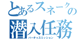 とあるスネークの潜入任務（バーチャスミッション）