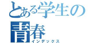 とある学生の青春（インデックス）