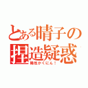 とある晴子の捏造疑惑（陽性かくにん！）