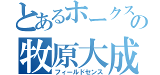 とあるホークスの牧原大成（フィールドセンス）