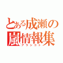 とある成瀬の嵐情報集（アラシゴト）