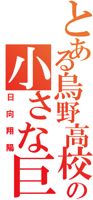 とある烏野高校の小さな巨人（日向翔陽）