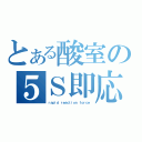 とある酸室の５Ｓ即応部隊（ｒａｐｉｄ ｒｅａｃｔｉｏｎ ｆｏｒｃｅ）