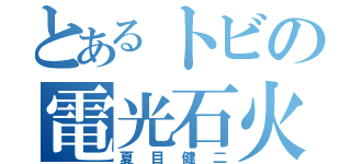 とあるトビの電光石火（夏目健二）