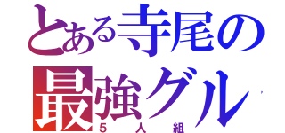 とある寺尾の最強グル（５人組）