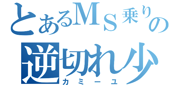 とあるＭＳ乗りの逆切れ少年（カミーユ）