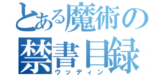 とある魔術の禁書目録（ウッディン）