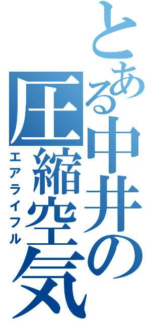 とある中井の圧縮空気銃（エアライフル）