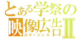 とある学祭の映像広告Ⅱ（コマーシャル）