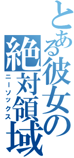 とある彼女の絶対領域（ニーソックス）