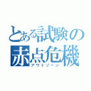 とある試験の赤点危機（アウトゾーン）