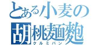 とある小麦の胡桃麺麭（クルミパン）